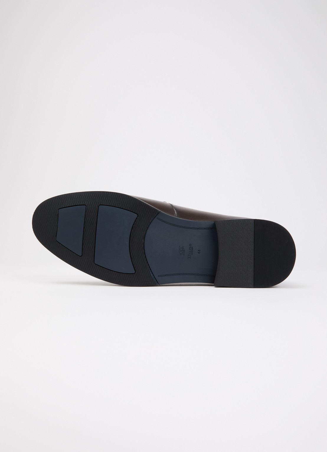 Dune London Wide Fit Skylers loafer van leer - detail 3 bruin
