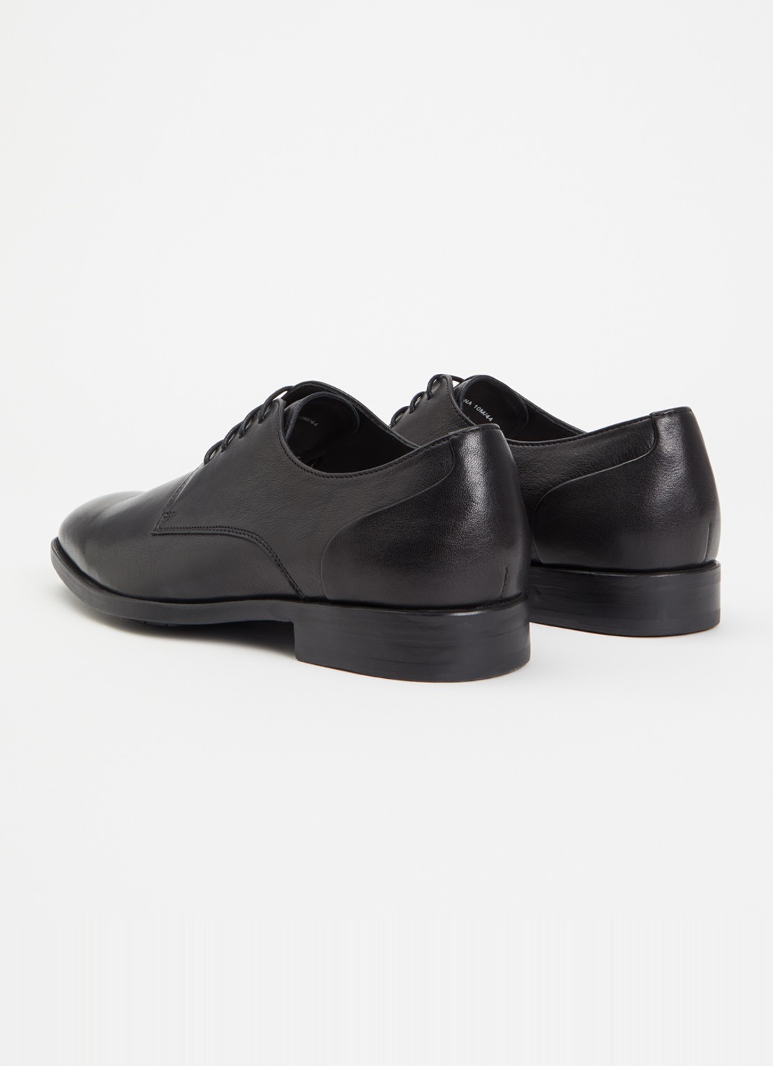 Dune London Wide Fit Sole veterschoen van leer  - achterkant 5 zwart