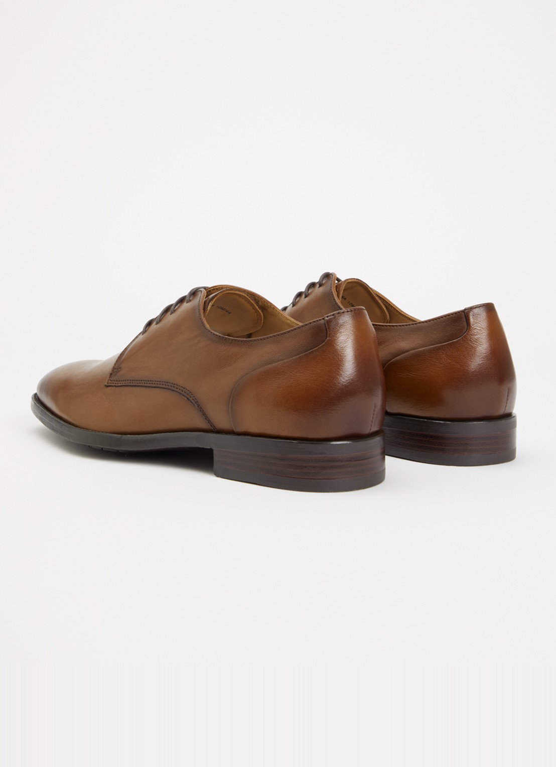 Dune London Wide Fit Sole veterschoen van leer  - achterkant 5 taupe