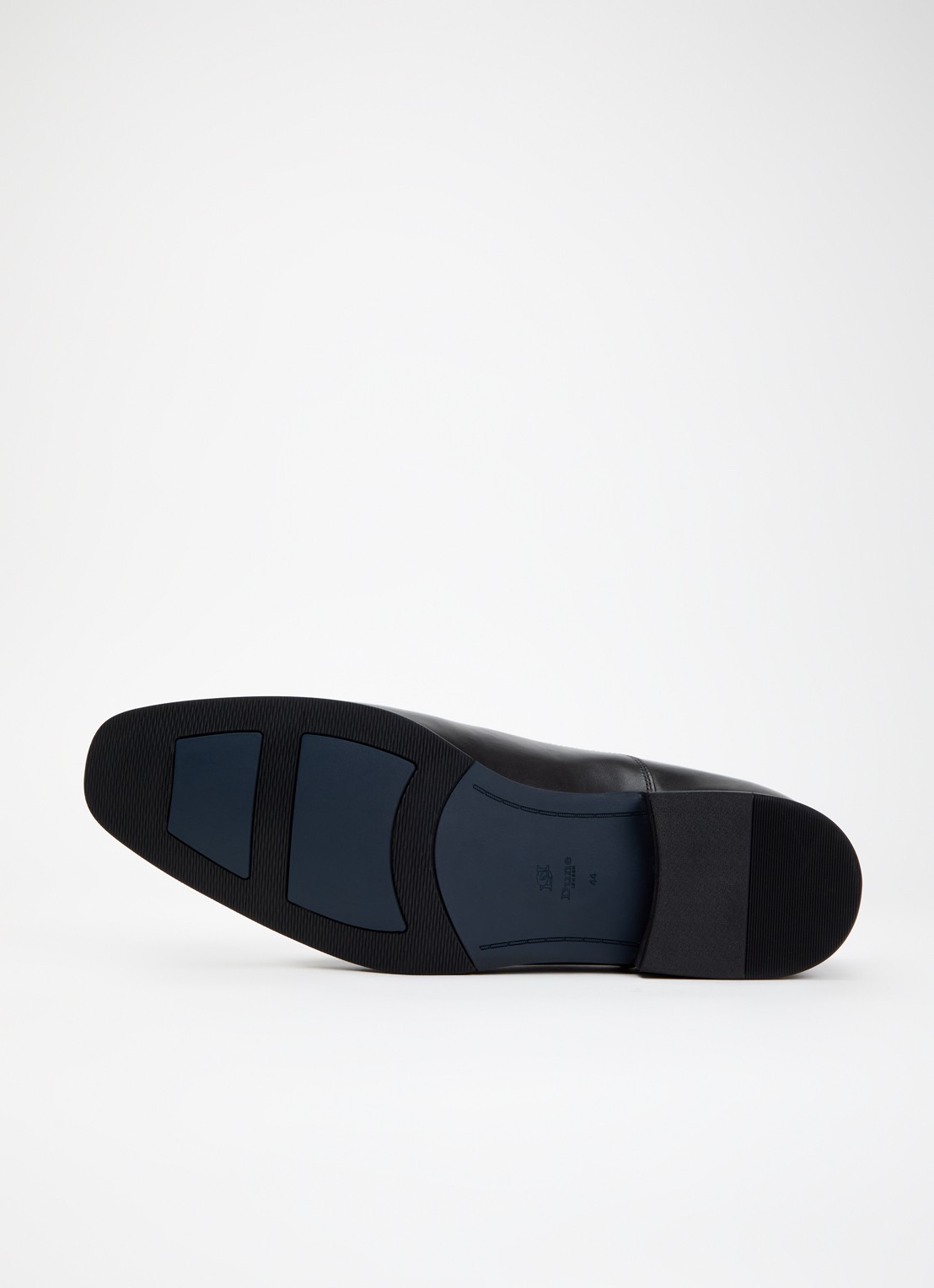 Dune London Wide Fit Solver veterschoen van leer met lakfinish - detail 3 zwart