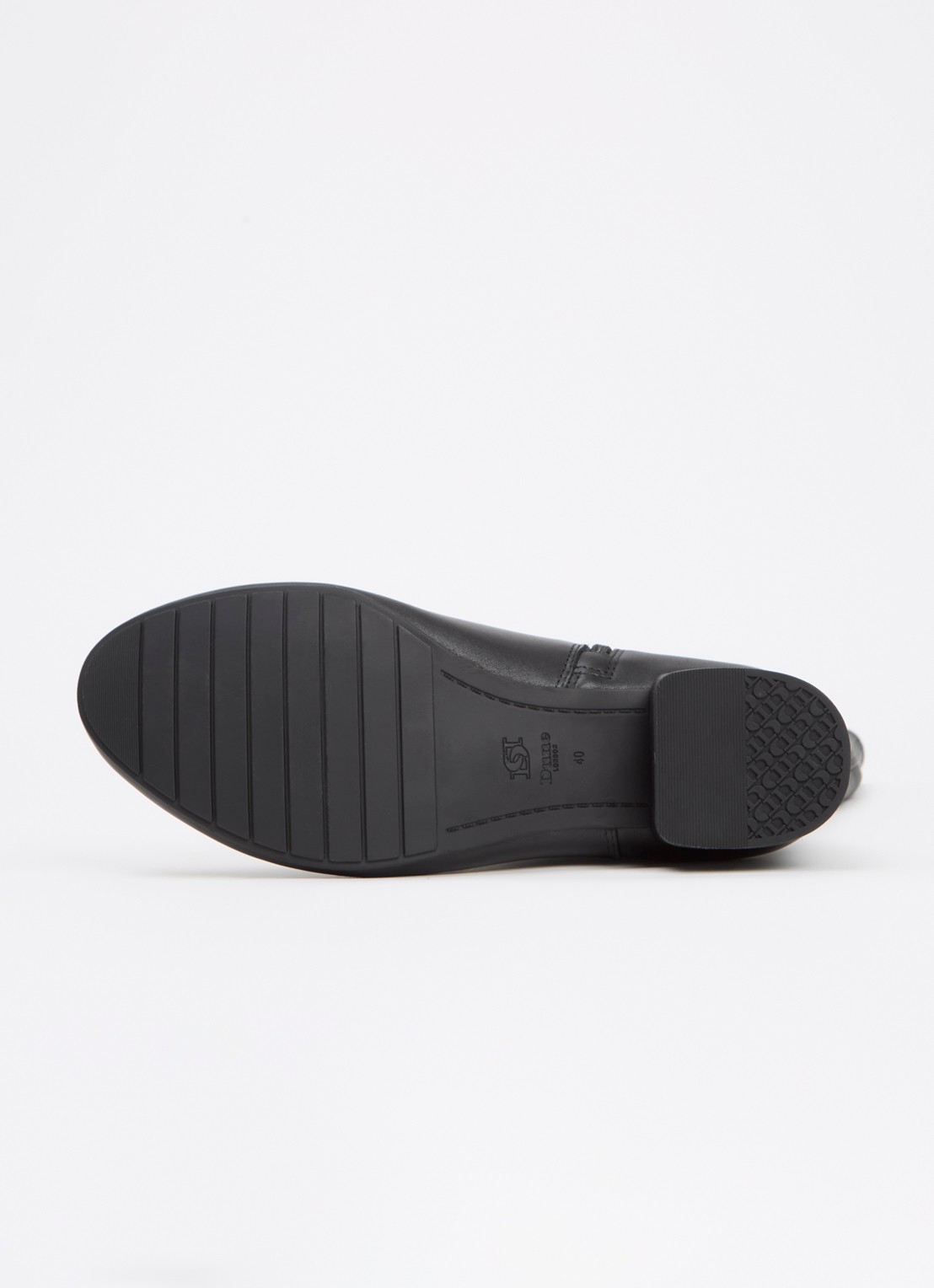 Dune London Wide fit Tayla laars - detail 4 zwart - leather