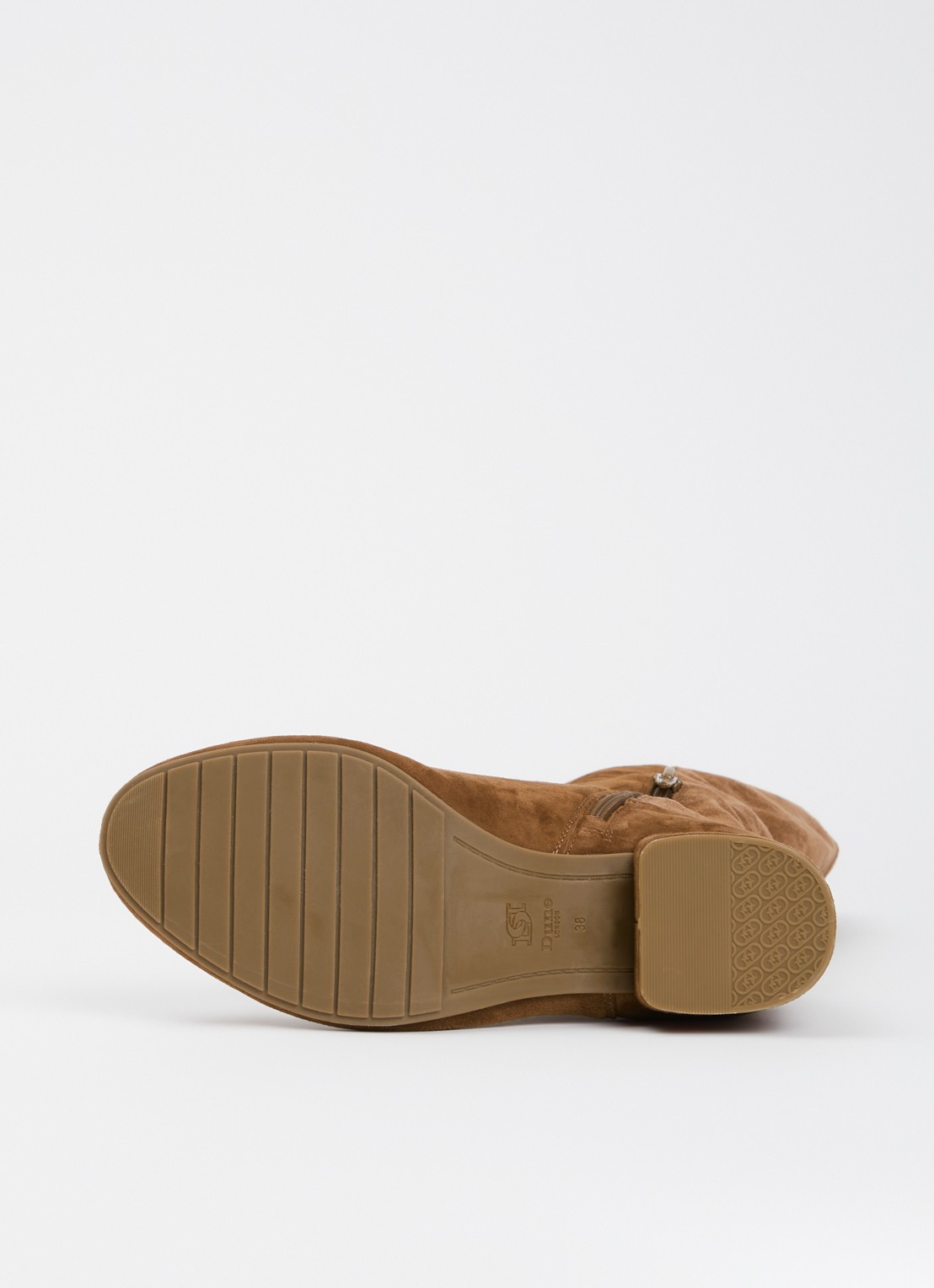 Dune London Wide fit Tayla laars - detail 4 lichtbruin