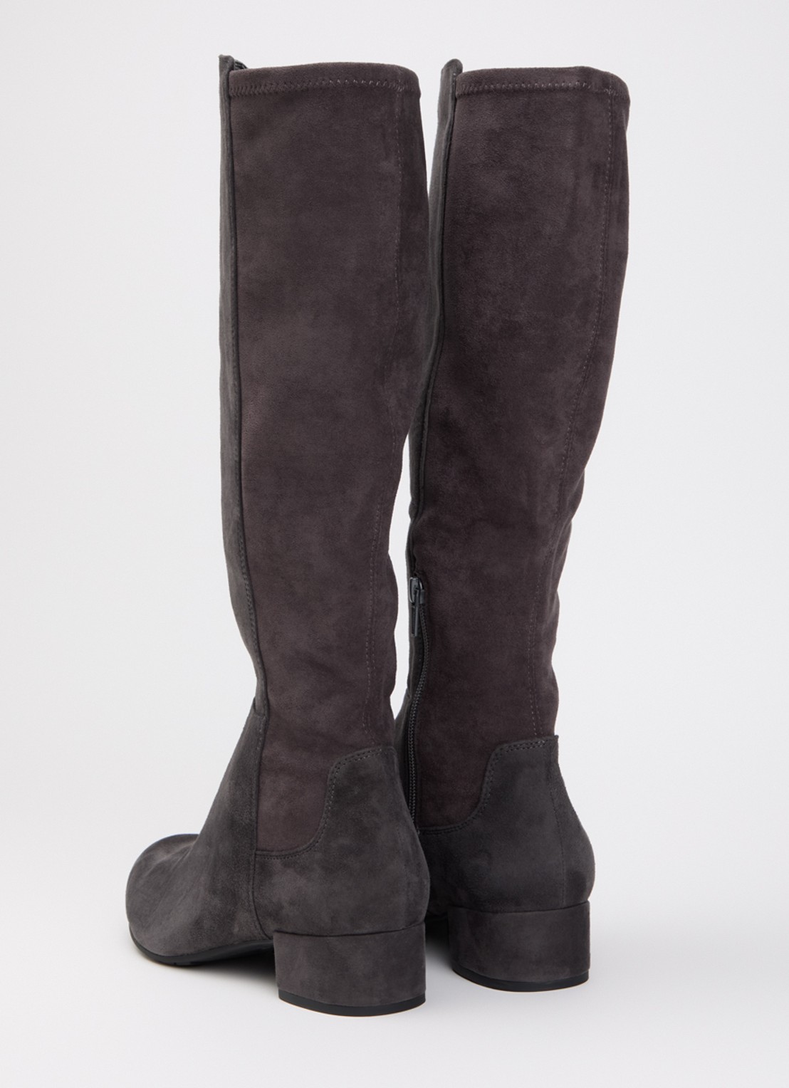 Dune London Wide Fit Tayla laars - achterkant 3 donkergrijs