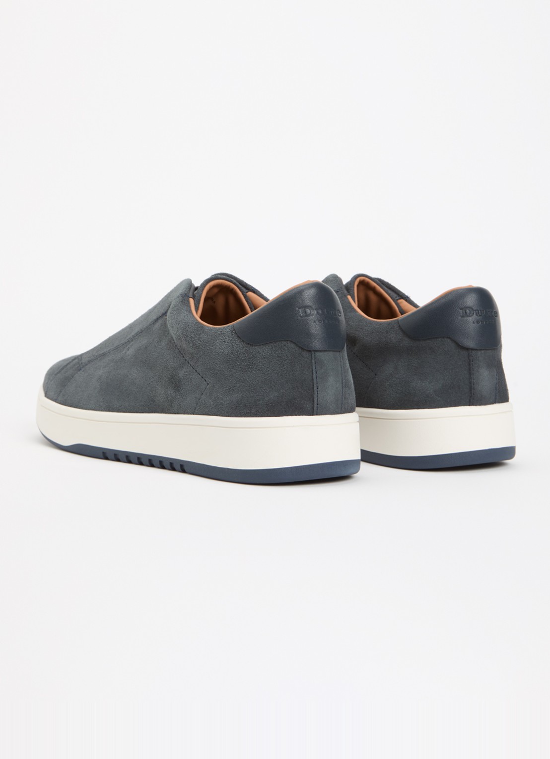 Dune London Wide Fit Troys sneaker  - achterkant 5 donkerblauw