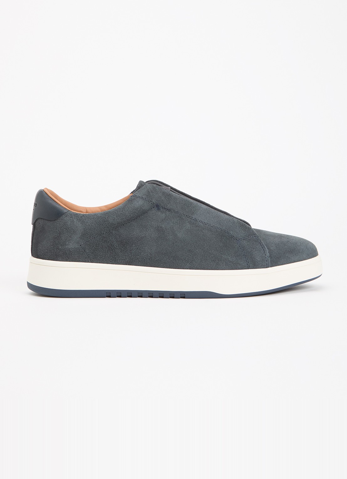 Dune London Wide Fit Troys sneaker  - voorkant 4 donkerblauw