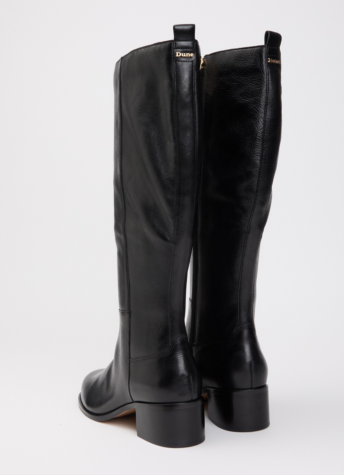 Dune London Wide Fit Turner laars van leer - achterkant 4 zwart
