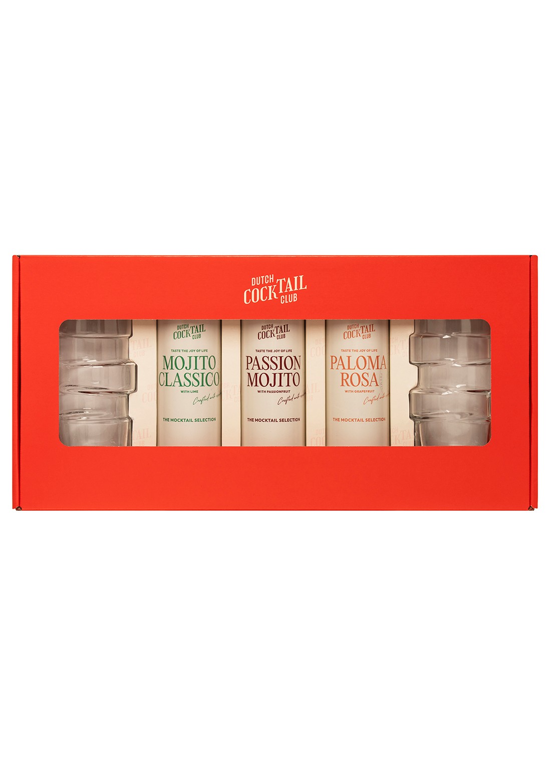 Dutch Cocktail Club The Mocktail Selection mocktail giftset - inclusief glazen - voorkant undefined