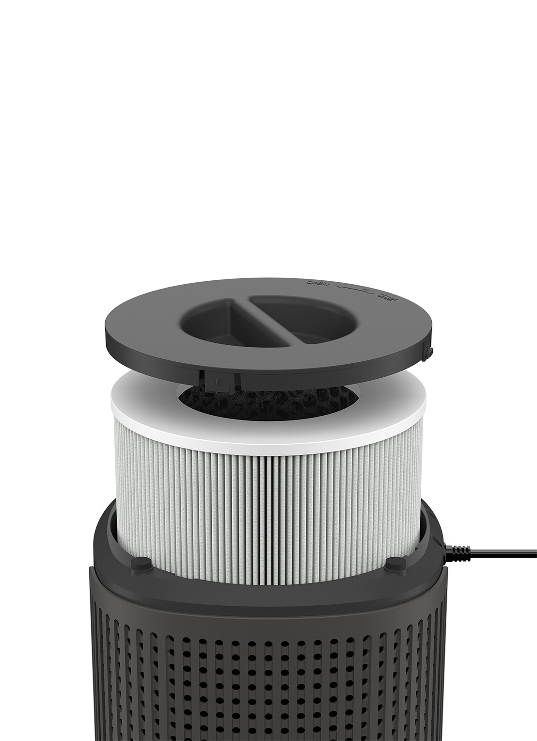 Duux Bright 2 Smart luchtreiniger - detail 7 zwart