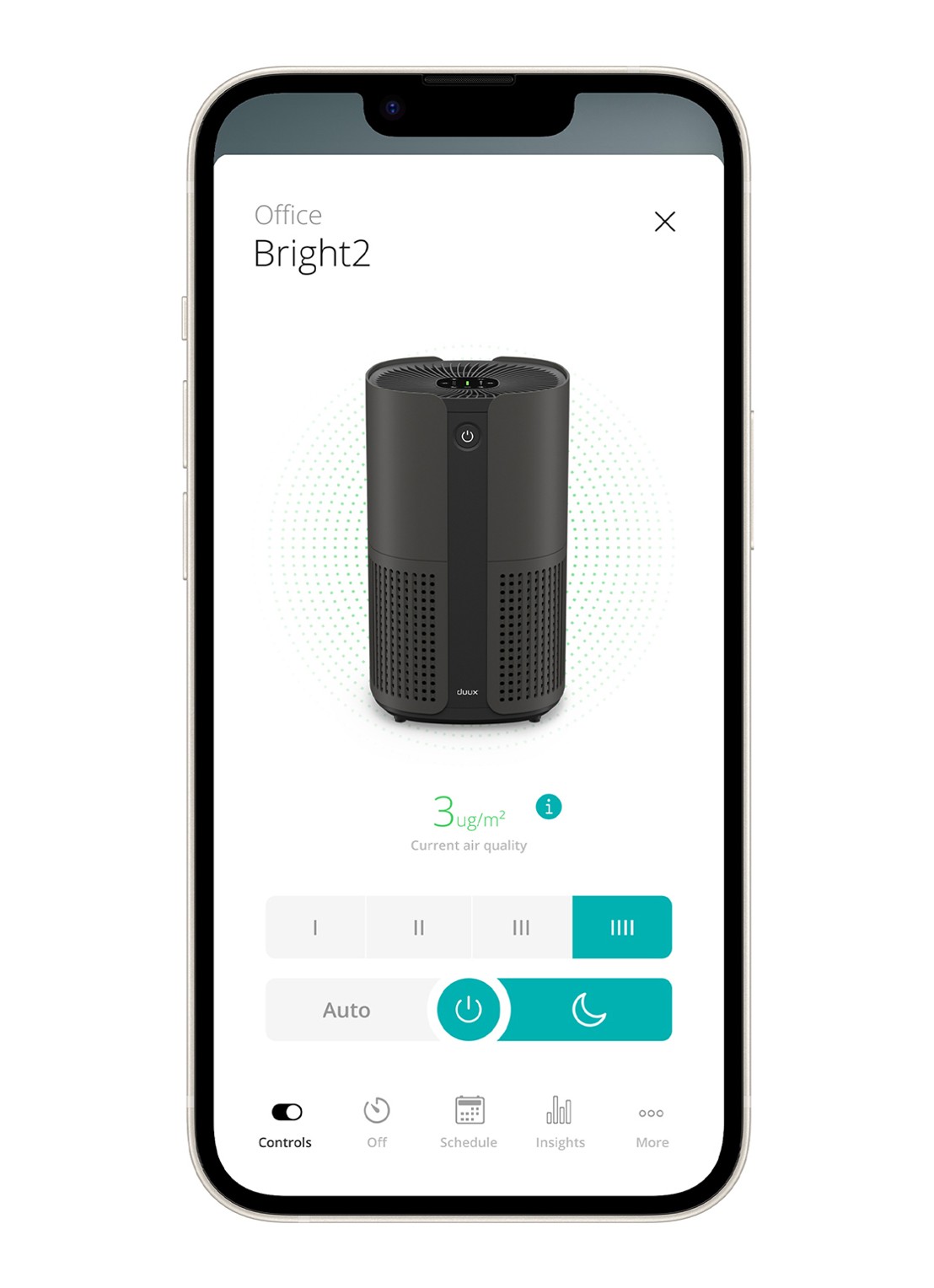 Duux Bright 2 Smart luchtreiniger - detail 8 zwart