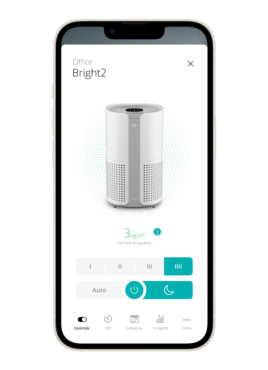 Duux Bright 2 Smart luchtreiniger - detail 7 wit