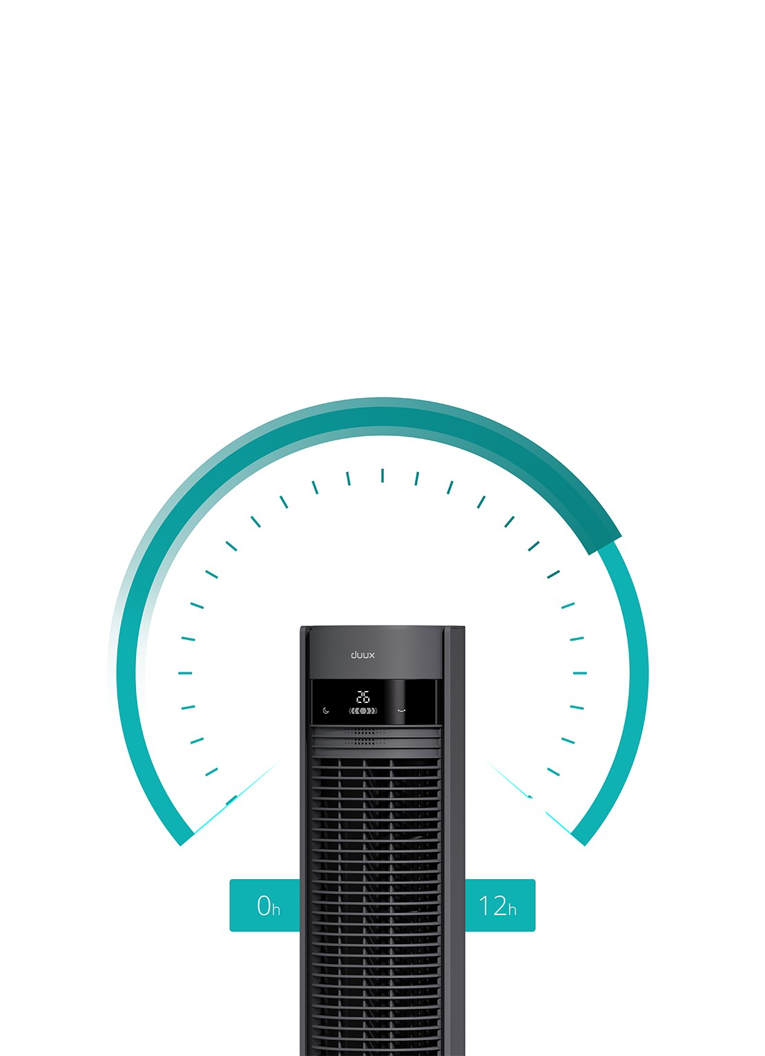 Duux Elevate Smart Tower torenventilator - detail 7 grijs