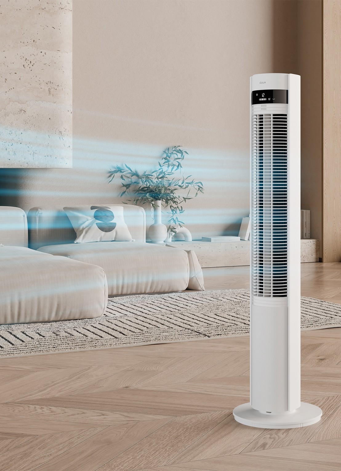 Duux Elevate torenventilator, 110 cm hoog - detail 3 wit