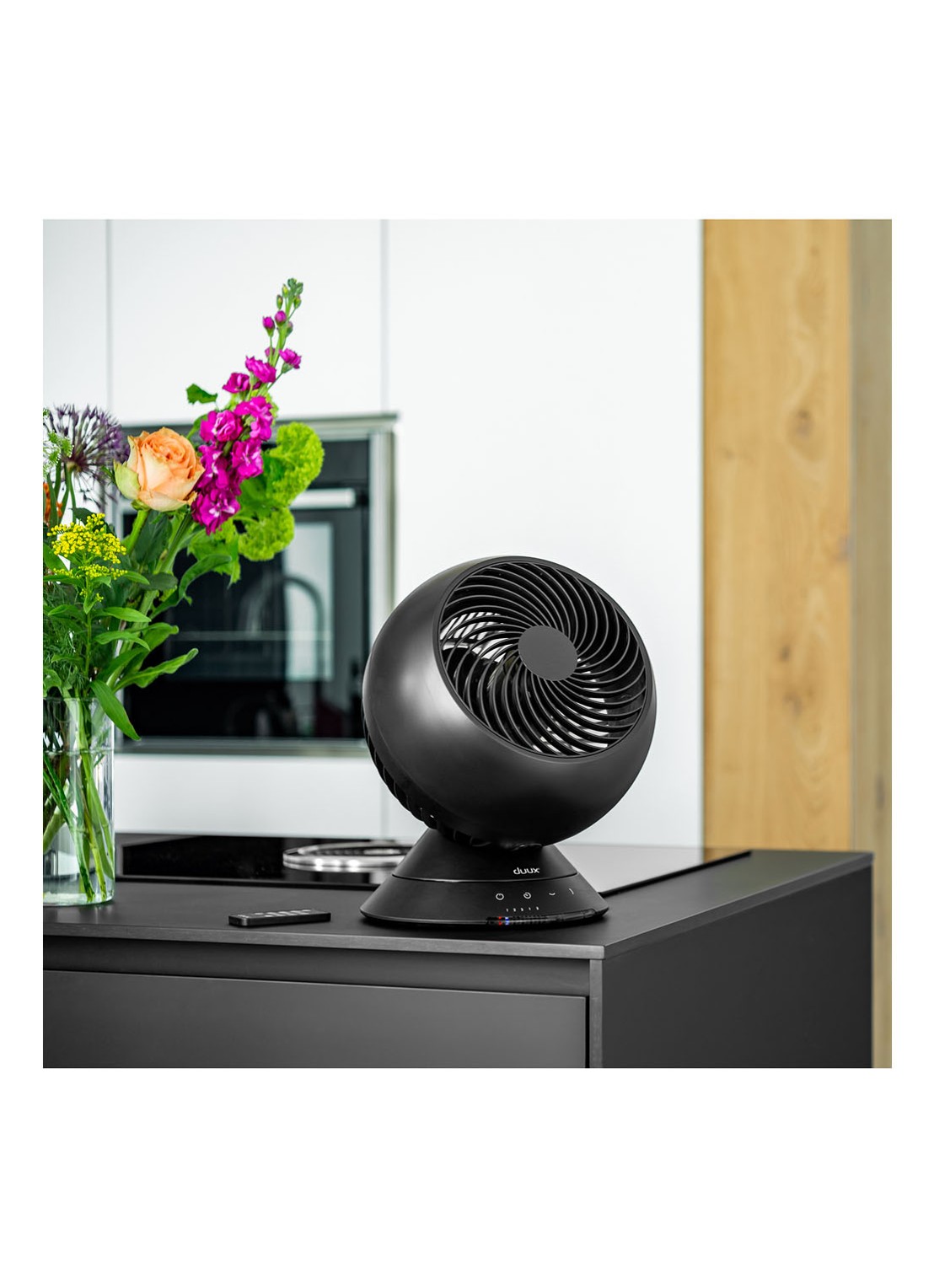 Duux Globe Tafelventilator 26 cm - voorkant 2 zwart
