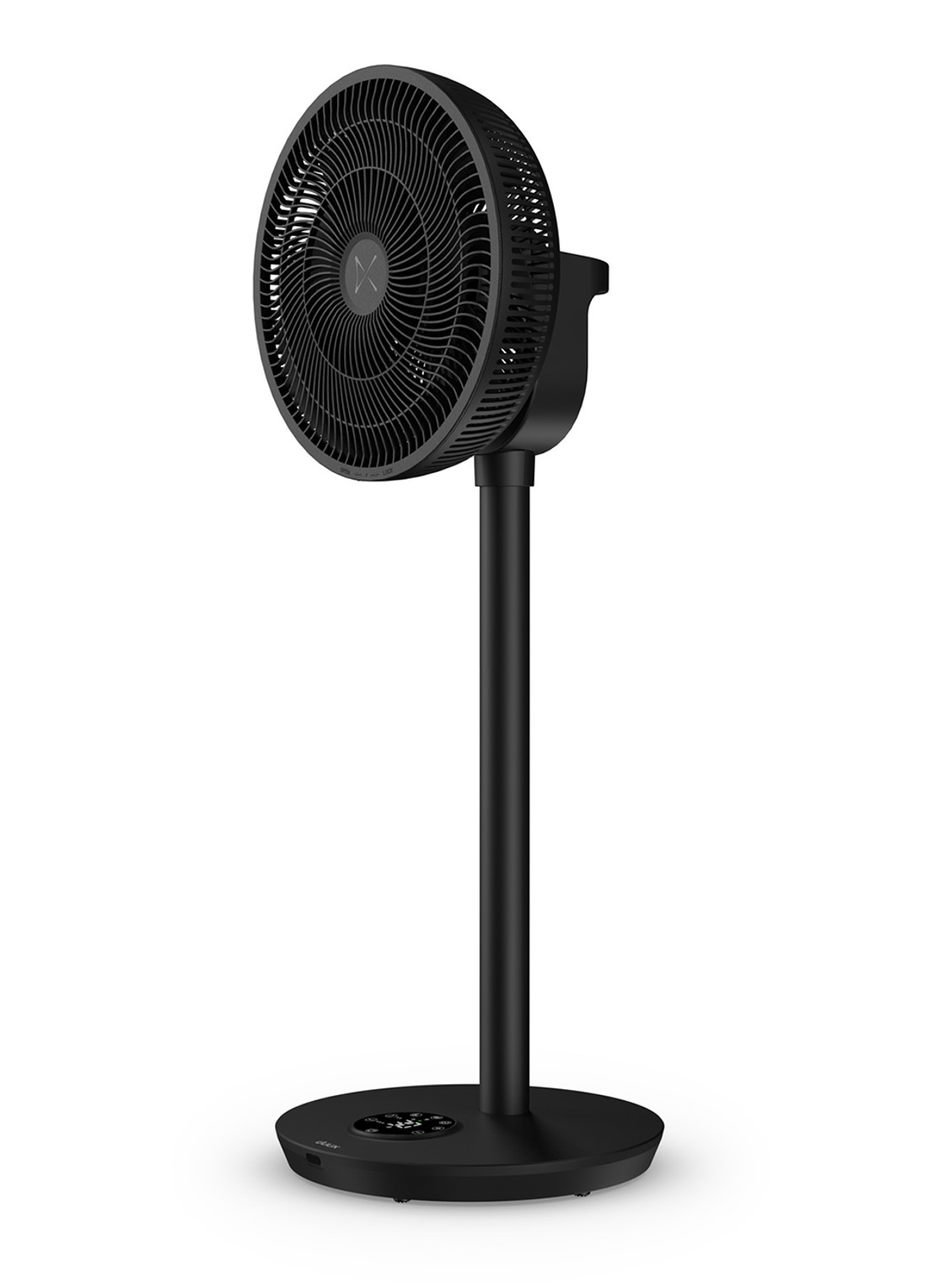 Duux Whisper 2 verstelbare vloerventilator, 92 cm hoog - voorkant 2 zwart