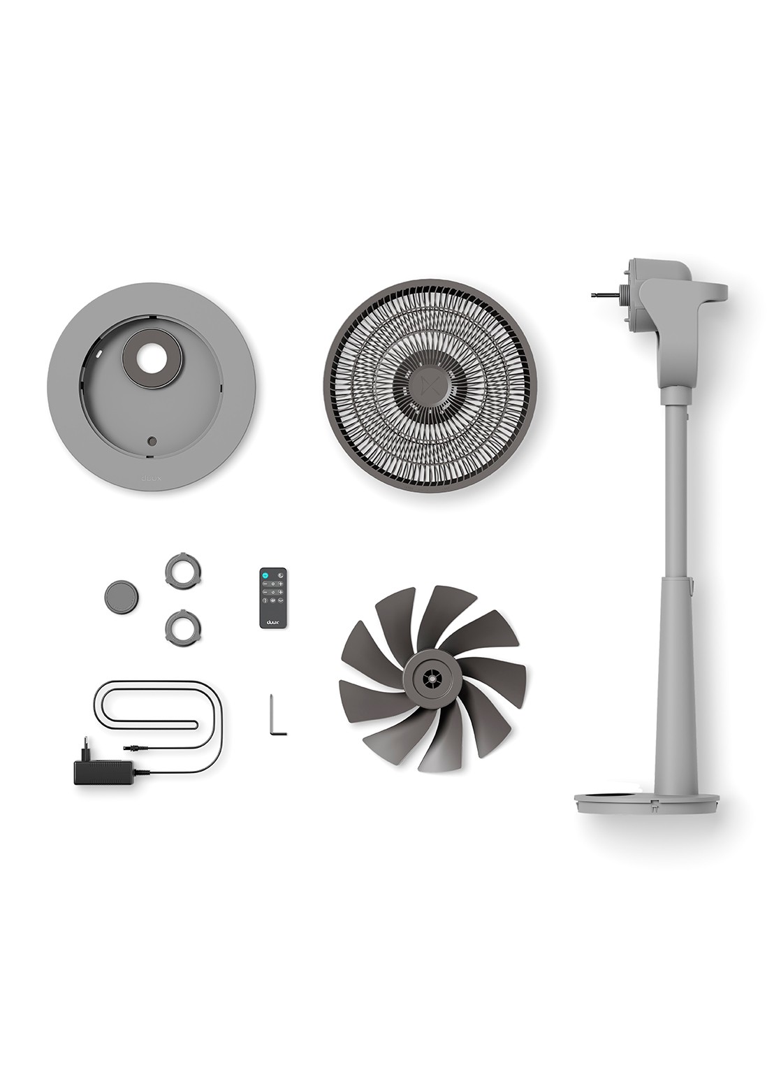 Duux Whisper Fan 3 vloerventilator - detail 3 grijs