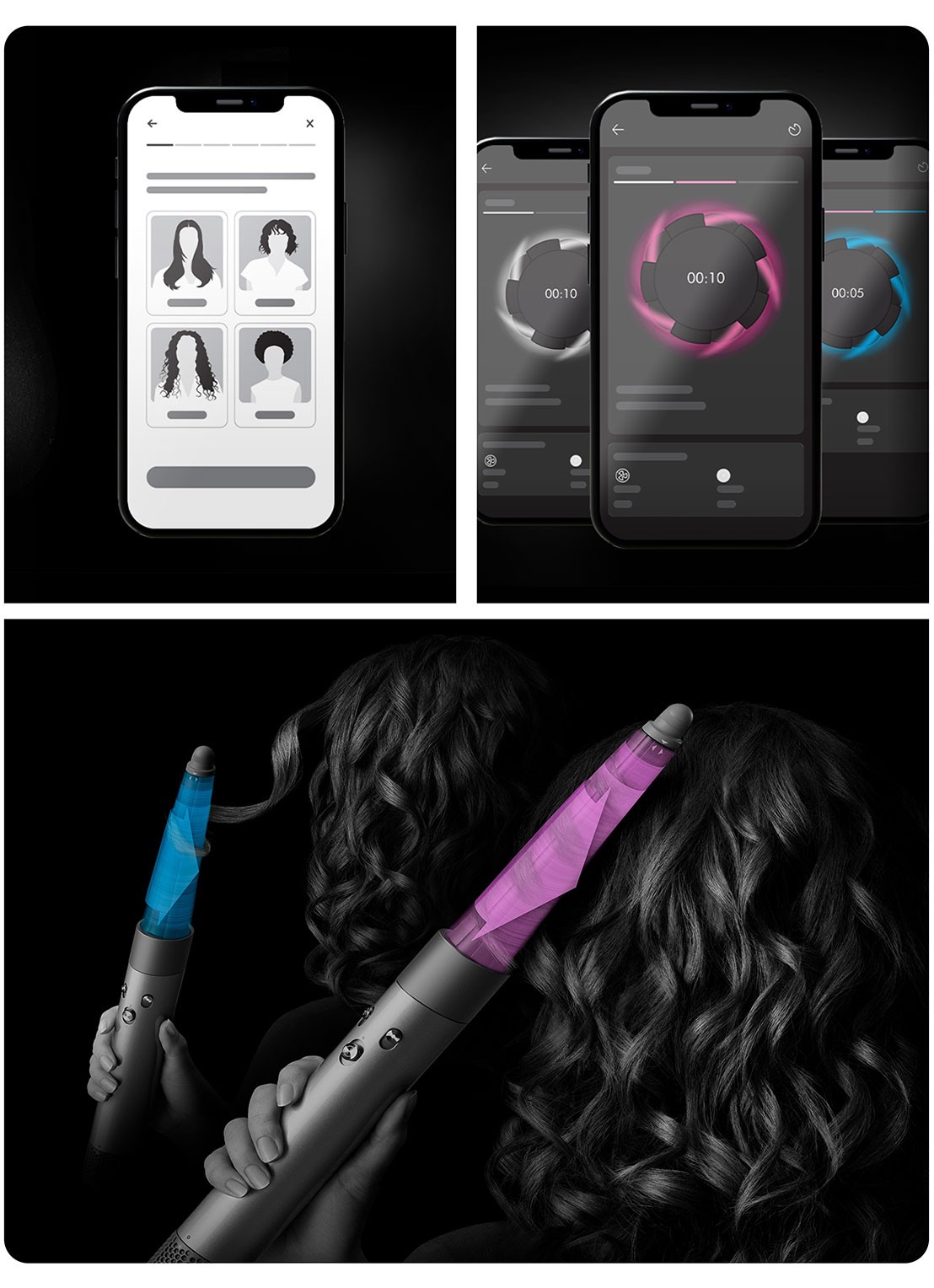 Dyson Airwrap i.d.™ - Vinca Blue / Topaz Straight + Wavy  - detail 5 vinca blue / topaz