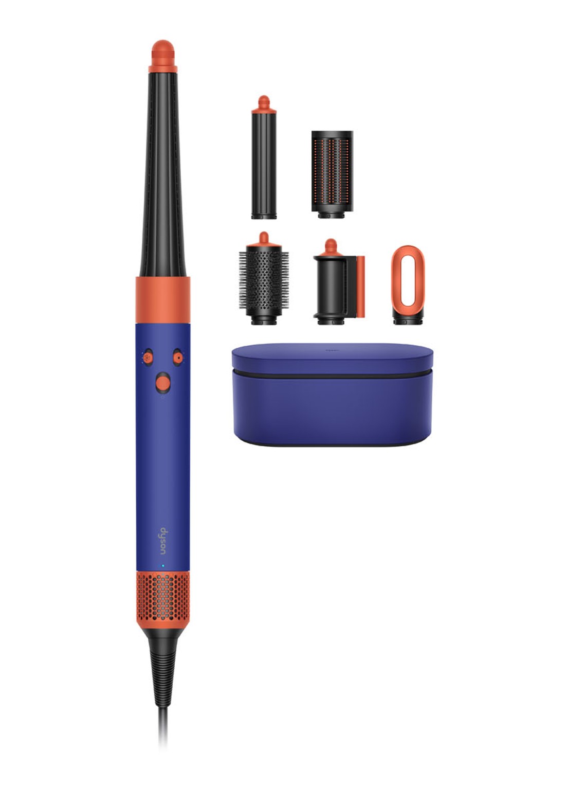 Dyson Airwrap i.d.™ - Vinca Blue / Topaz Straight + Wavy  - voorkant vinca blue / topaz