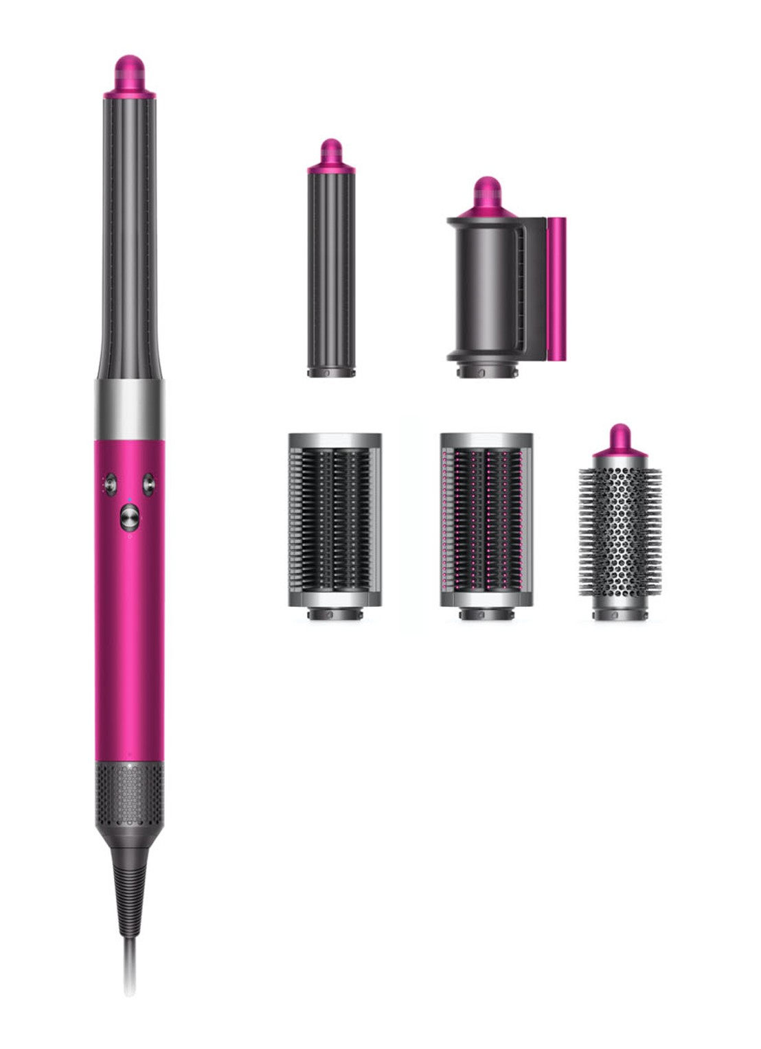 Dyson AirWrap Long complete multistyler - fuchsia / nikkel - voorkant 2 roze