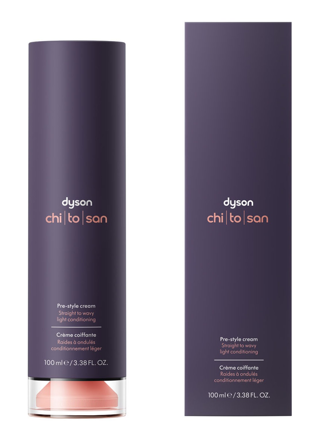 Dyson Chitosan Pre-style Cream Straight to Wavy Light Conditioning -  styling crème - voorkant 2 undefined