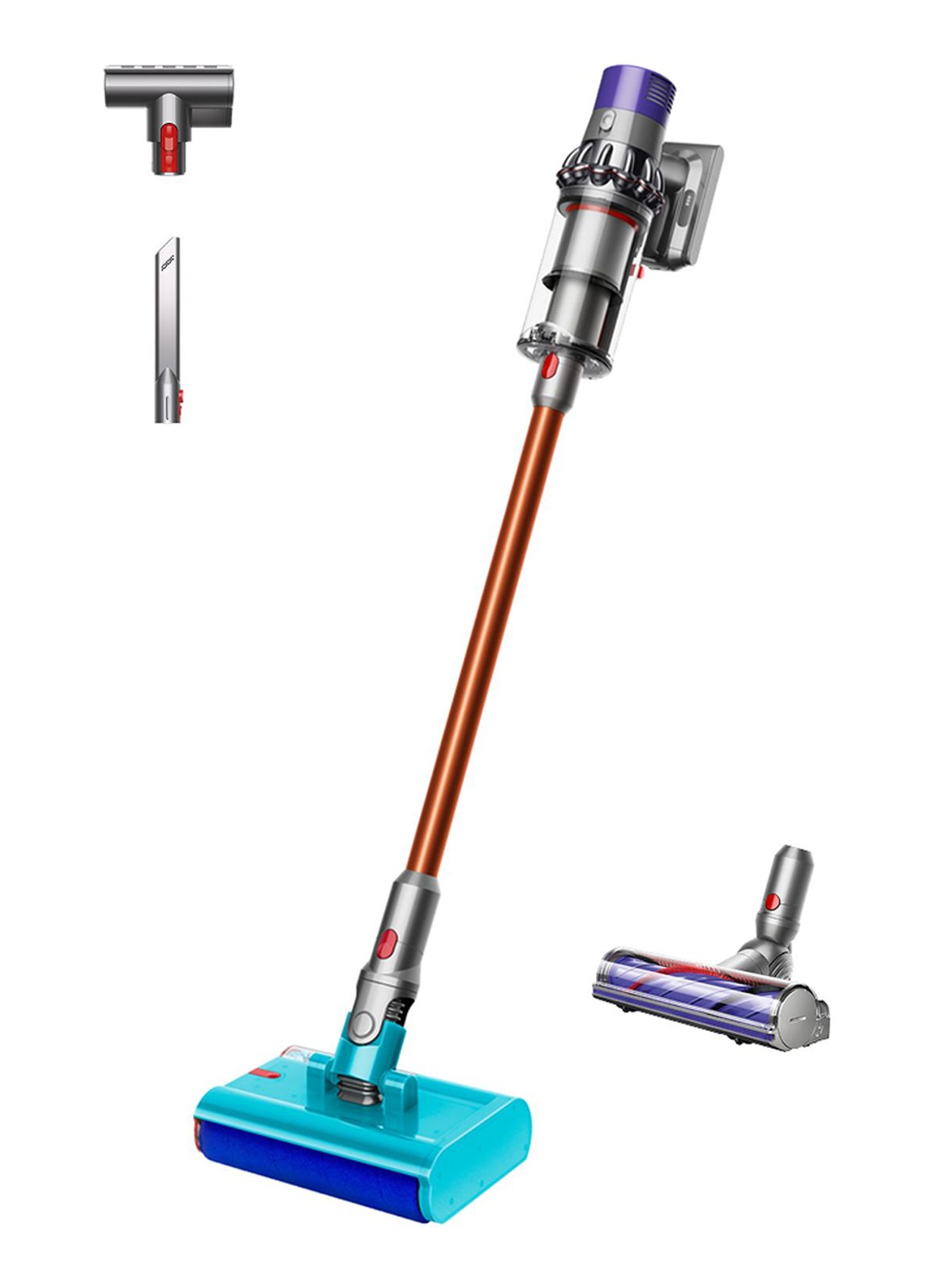 Dyson Cyclone V10 Submarine™ draadloze steelstofzuiger - voorkant orange