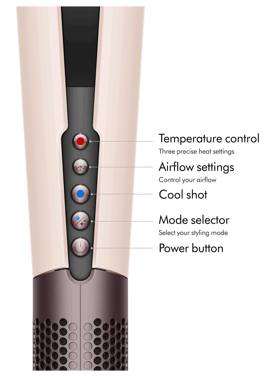 Dyson Dyson Airstrait Ceramic stijltang - Pink / Rose Gold - detail 4 pink / rose gold