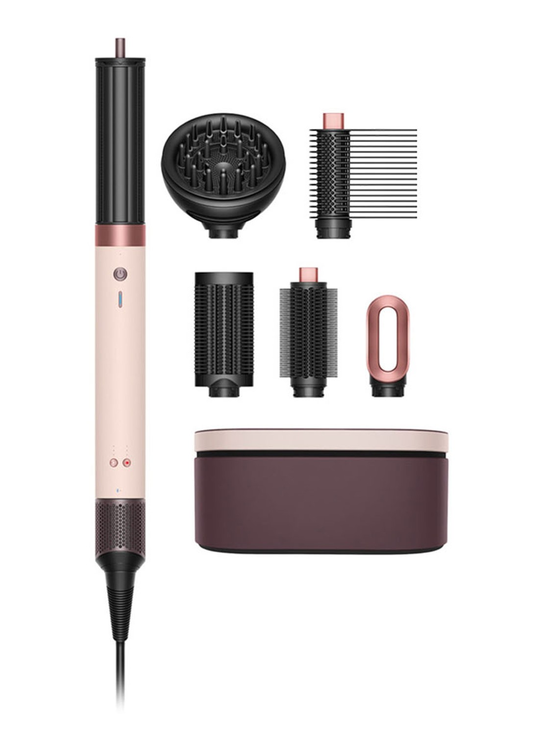 Dyson Dyson Airwrap Co-anda 2x™ Curly + Coily Ceramic Pink - voorkant ceramic pink