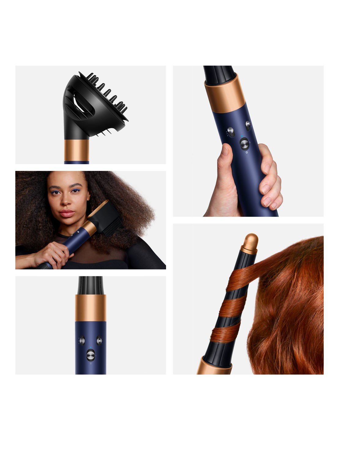 Dyson Dyson Airwrap I.D. Prussian Blue Rich Copper Curly+Coily - detail 4 prussian blue/rich copper