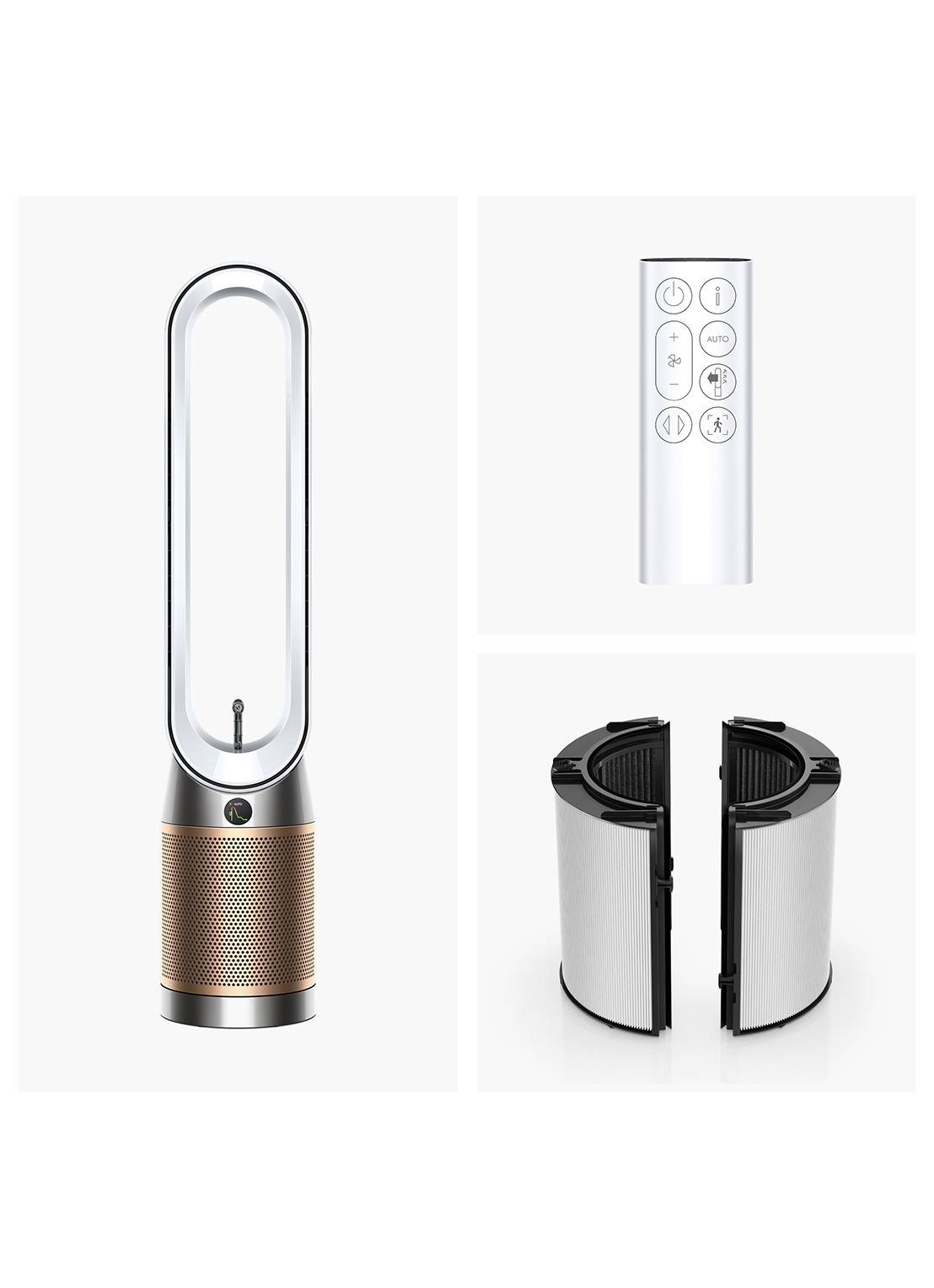 Dyson Dyson Find+Follow™ Purifier Cool PC3 luchtreinigingsventilator - achterkant zilver