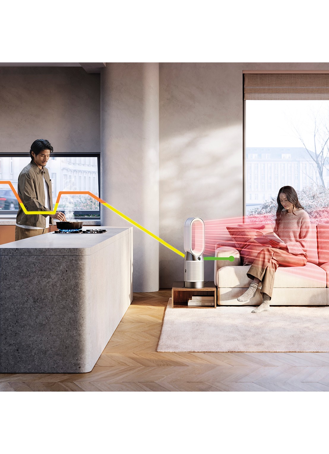 Dyson Dyson purifier hot+cool HP1 luchtreiniger, koeler & verwarmer - voorkant 8 undefined