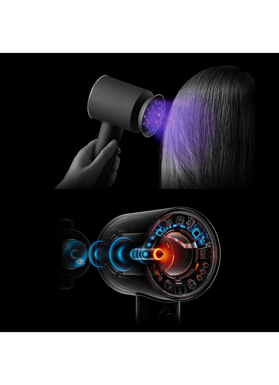 Dyson Dyson Supersonic Nural Amber Silk Straight+Wavy - Limited Edition - detail 4 amber silk