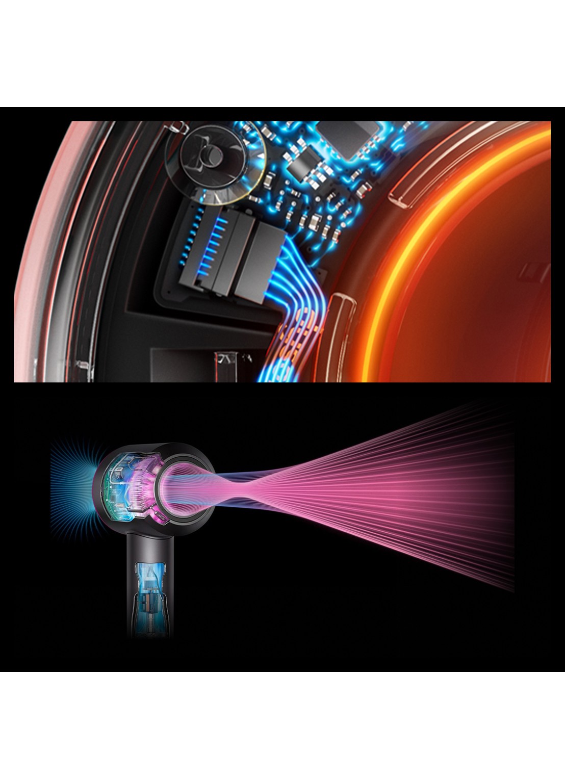 Dyson Dyson Supersonic Nural Amber Silk Straight+Wavy - Limited Edition - detail 5 amber silk