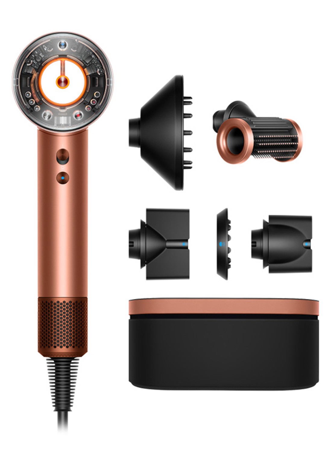 Dyson Dyson Supersonic Nural Amber Silk Straight+Wavy - Limited Edition - voorkant amber silk
