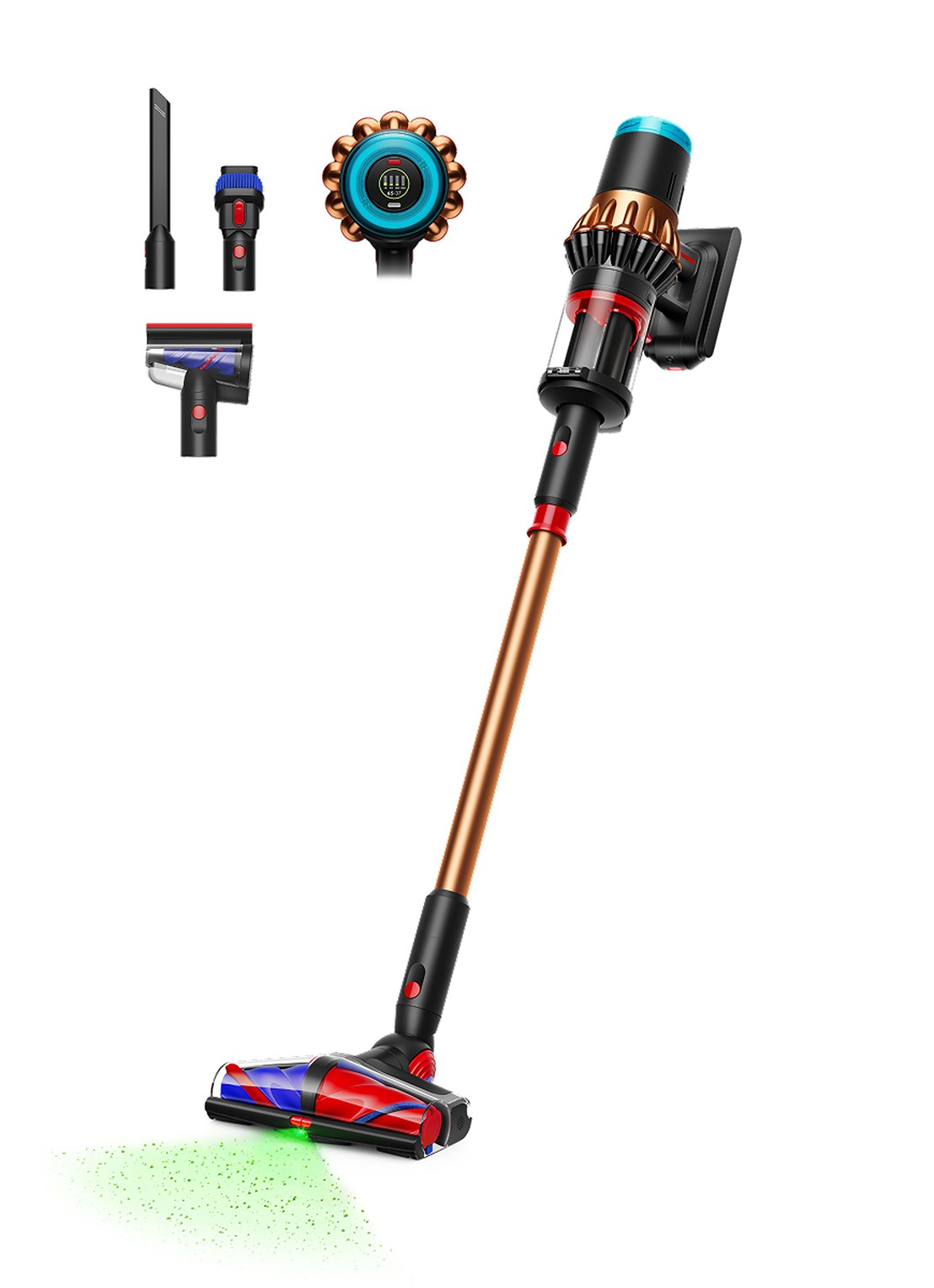 Dyson Dyson V16 Piston Animal draadloze steelstofzuiger  - voorkant 6 oranjebruin
