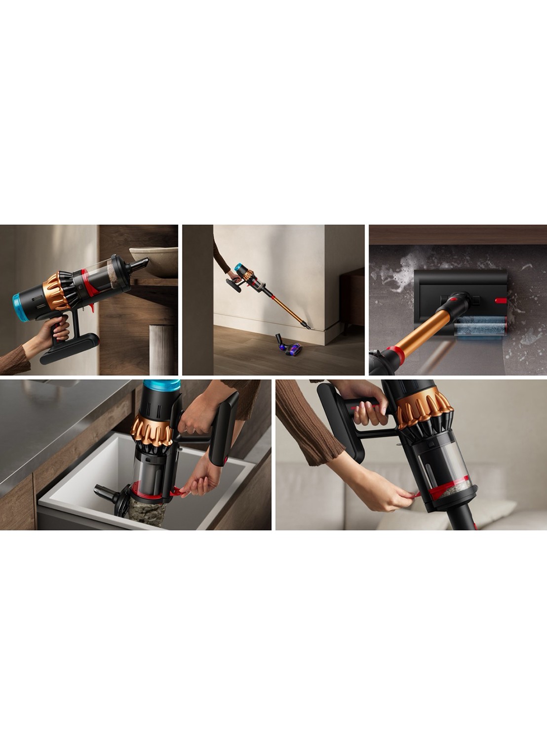 Dyson Dyson V16 Piston Animal Submarine draadloze steelstofzuiger - voorkant 2 oranjebruin