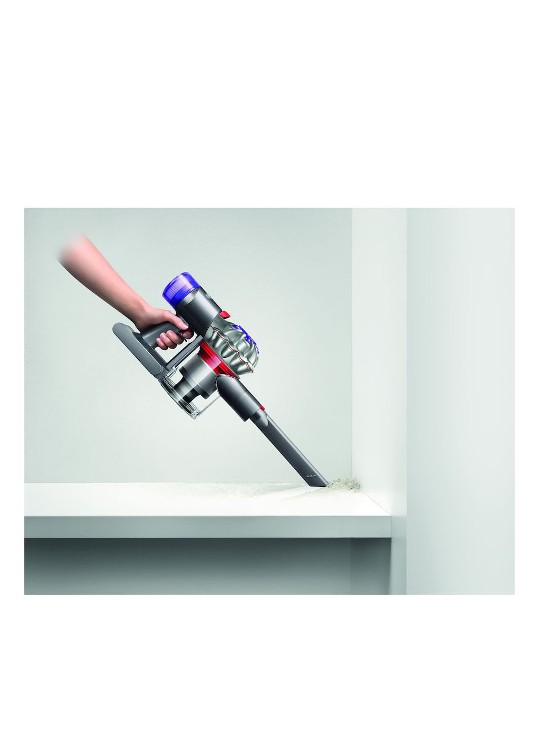 Dyson Dyson V8 steelstofzuiger 125 cm - zilver / nikkel - voorkant 2 zilver