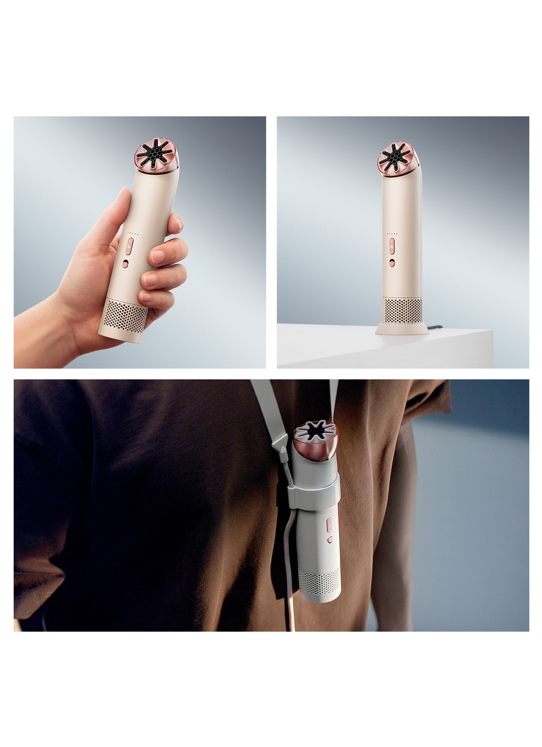 Dyson HushJet™ Mini Cool draagbare ventilator - detail 7 lichtroze