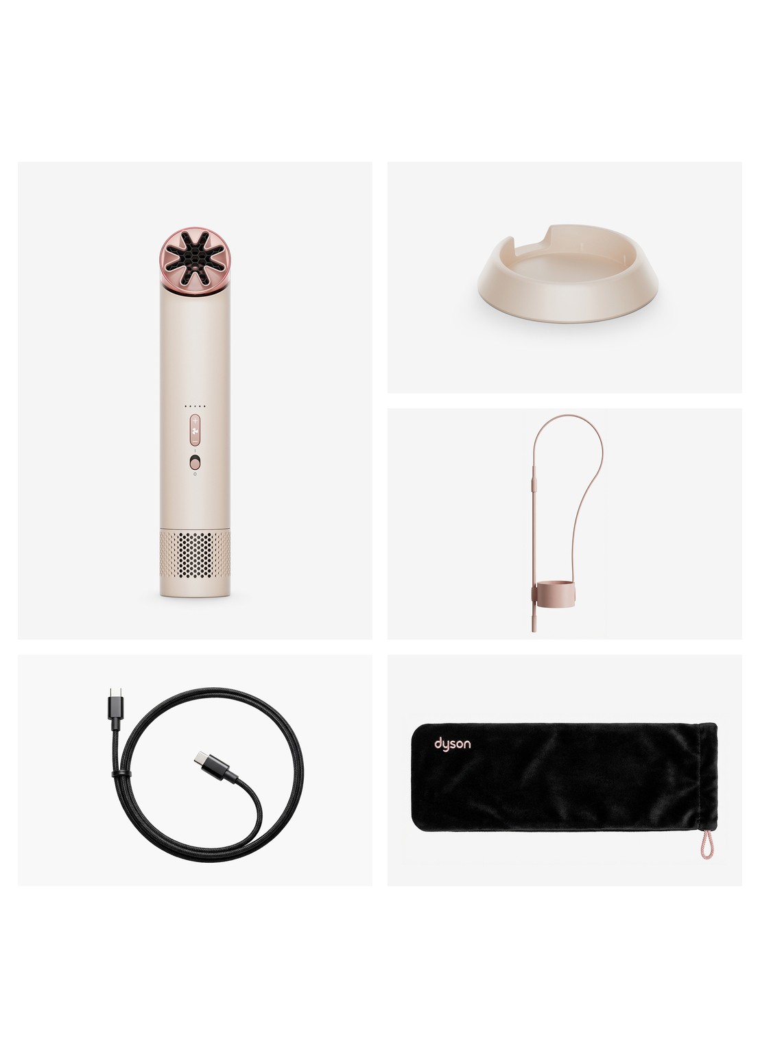 Dyson HushJet™ Mini Cool draagbare ventilator - voorkant 2 lichtroze