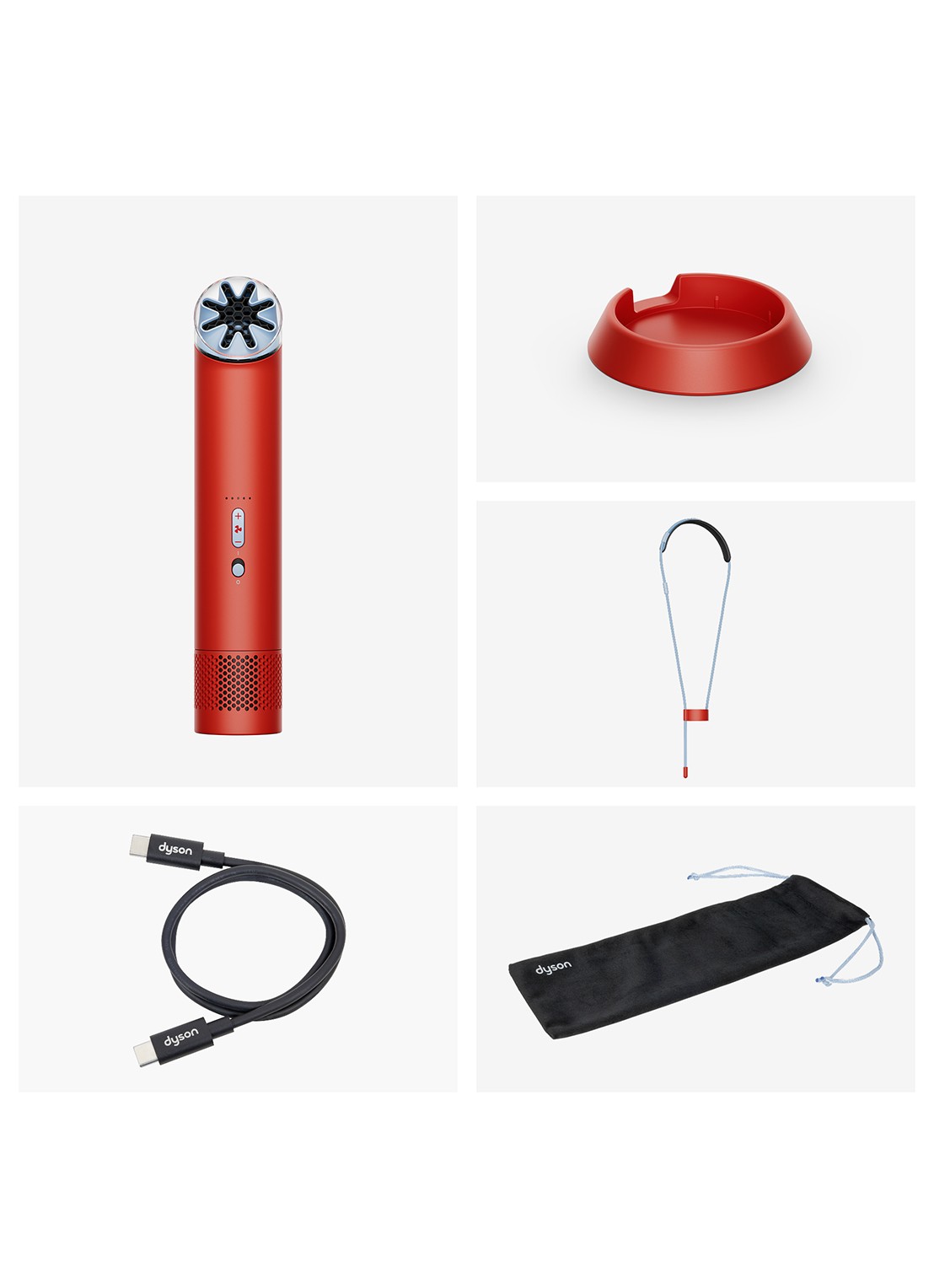Dyson HushJet™ Mini Cool draagbare ventilator - achterkant 3 rood