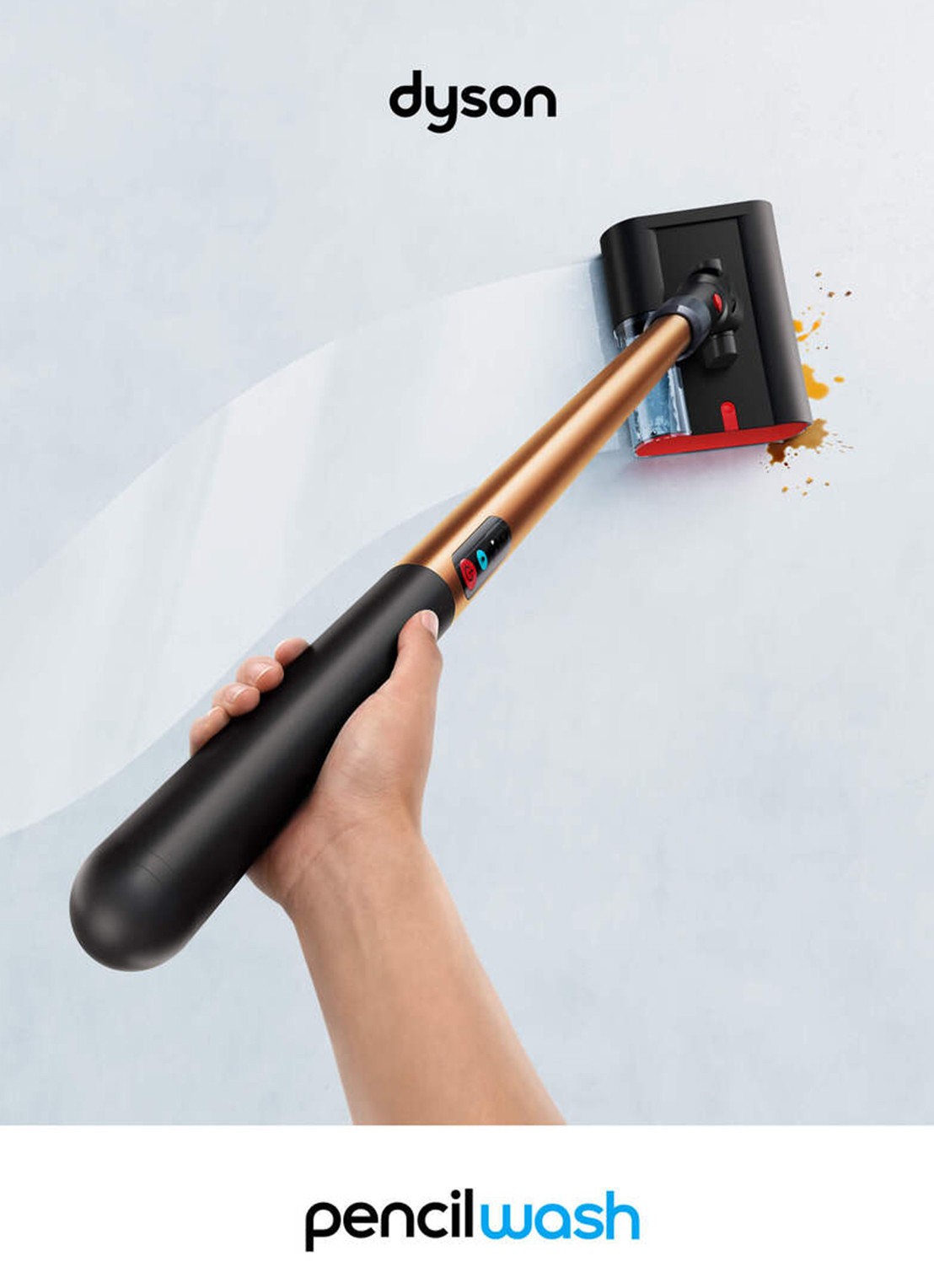 Dyson PencilWash™ vloerreiniger 115 cm - voorkant 2 orange