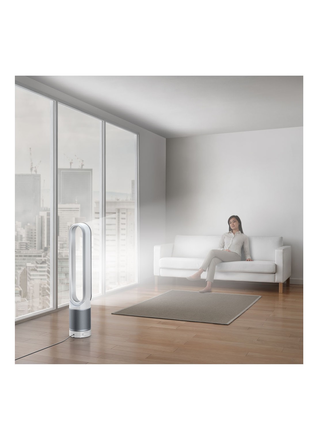 Dyson Pure Cool luchtreiniger & vloerventilator, 101,8 cm hoog - detail 2 zilver