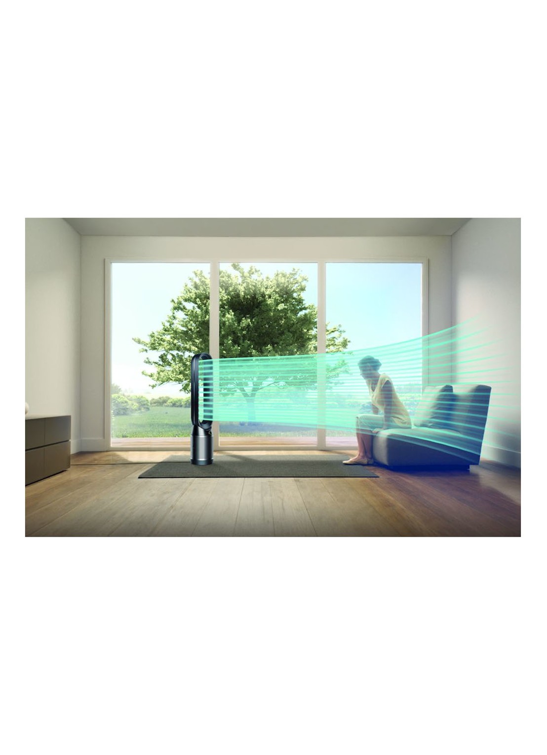 Dyson Pure Cool Tower luchtreiniger en vloerventilator, 105 cm hoog - detail 4 zwart