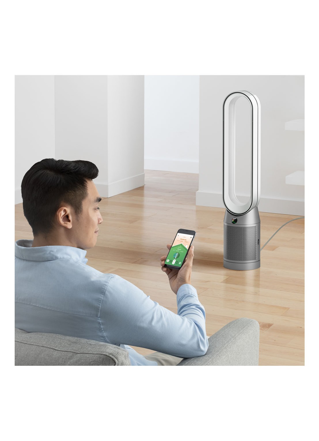 Dyson Purifier Cool luchtreiniger, koeler & vloerventilator, 105 cm hoog - detail 7 zilver