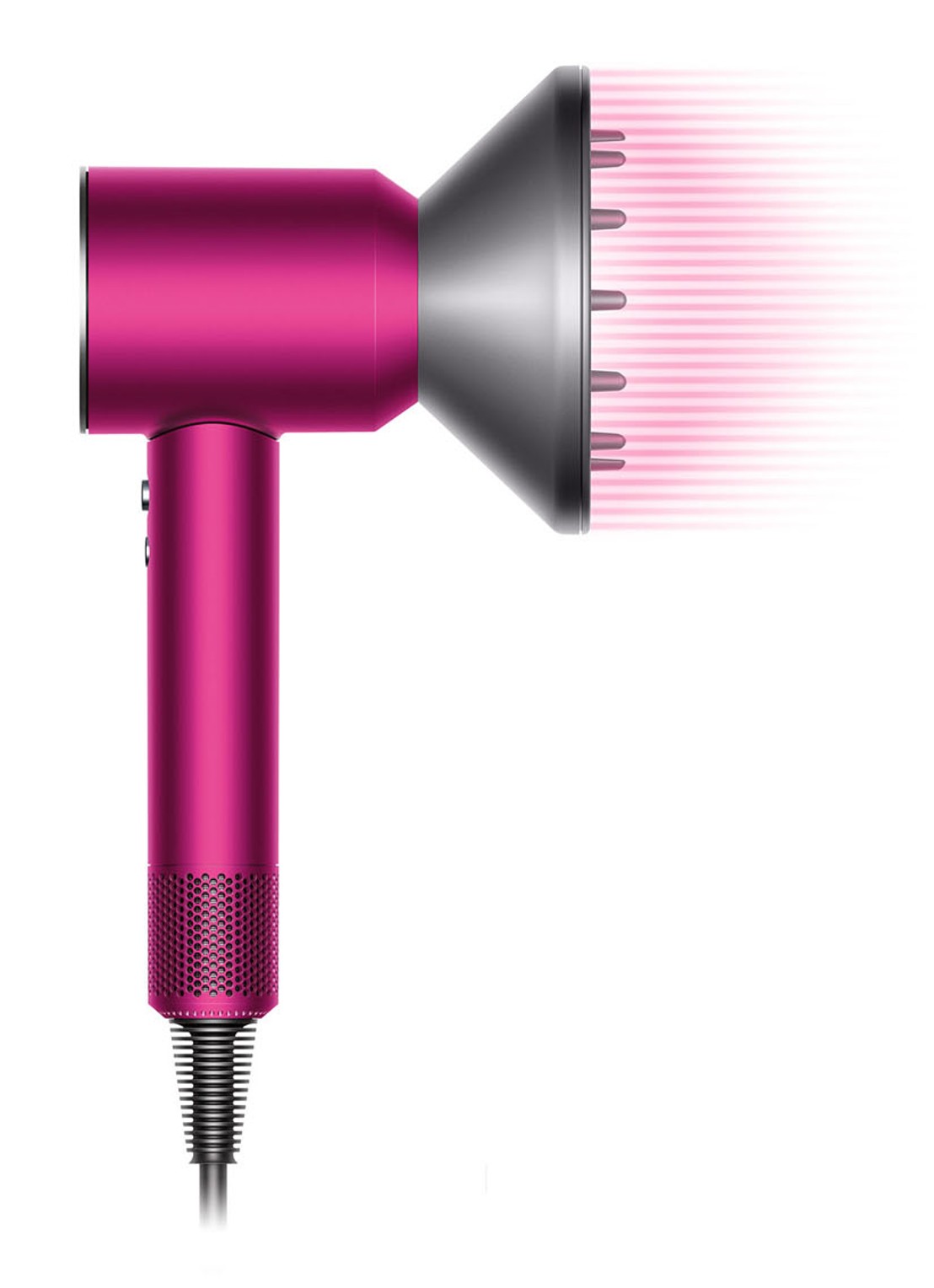 Dyson Supersonic föhn met borstelset - fuchsia / nikkel - Limited Edition - detail 3 roze