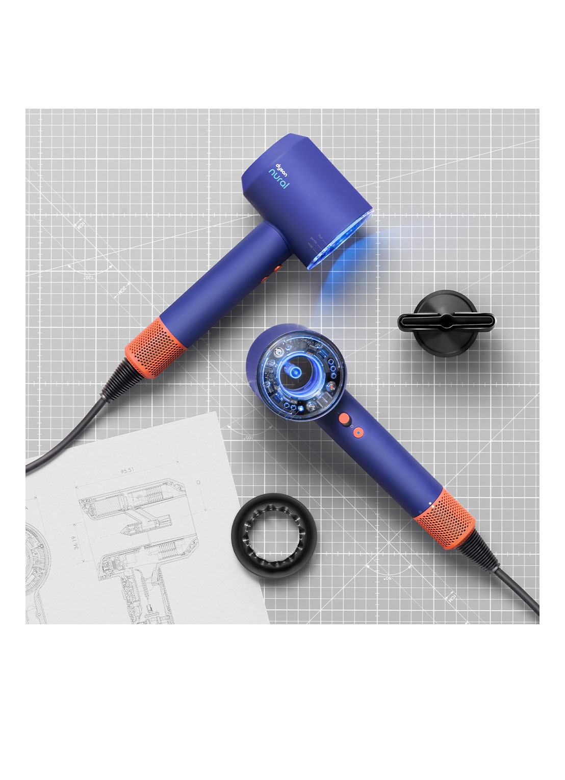 Dyson Supersonic Nural Fohn - vinca blue / topaz - detail 6 undefined