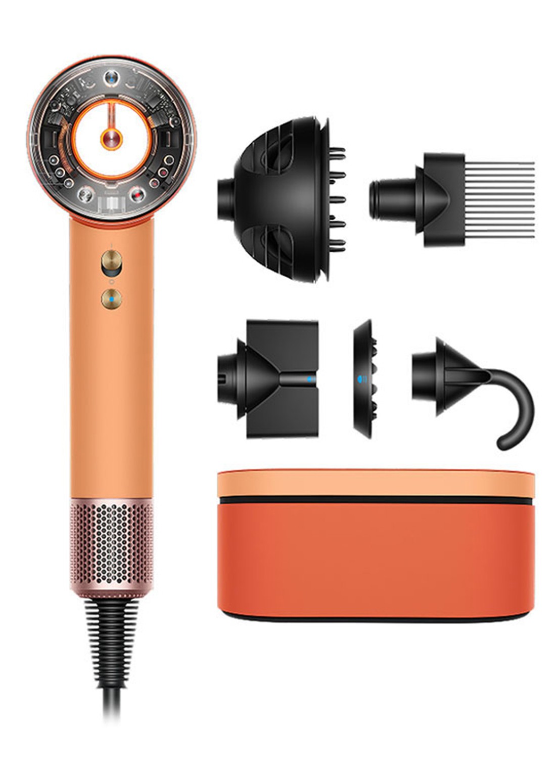 Dyson Supersonic Nural™ föhn Curly + Coily Ceramic Apricot / Topaz - voorkant 5 undefined