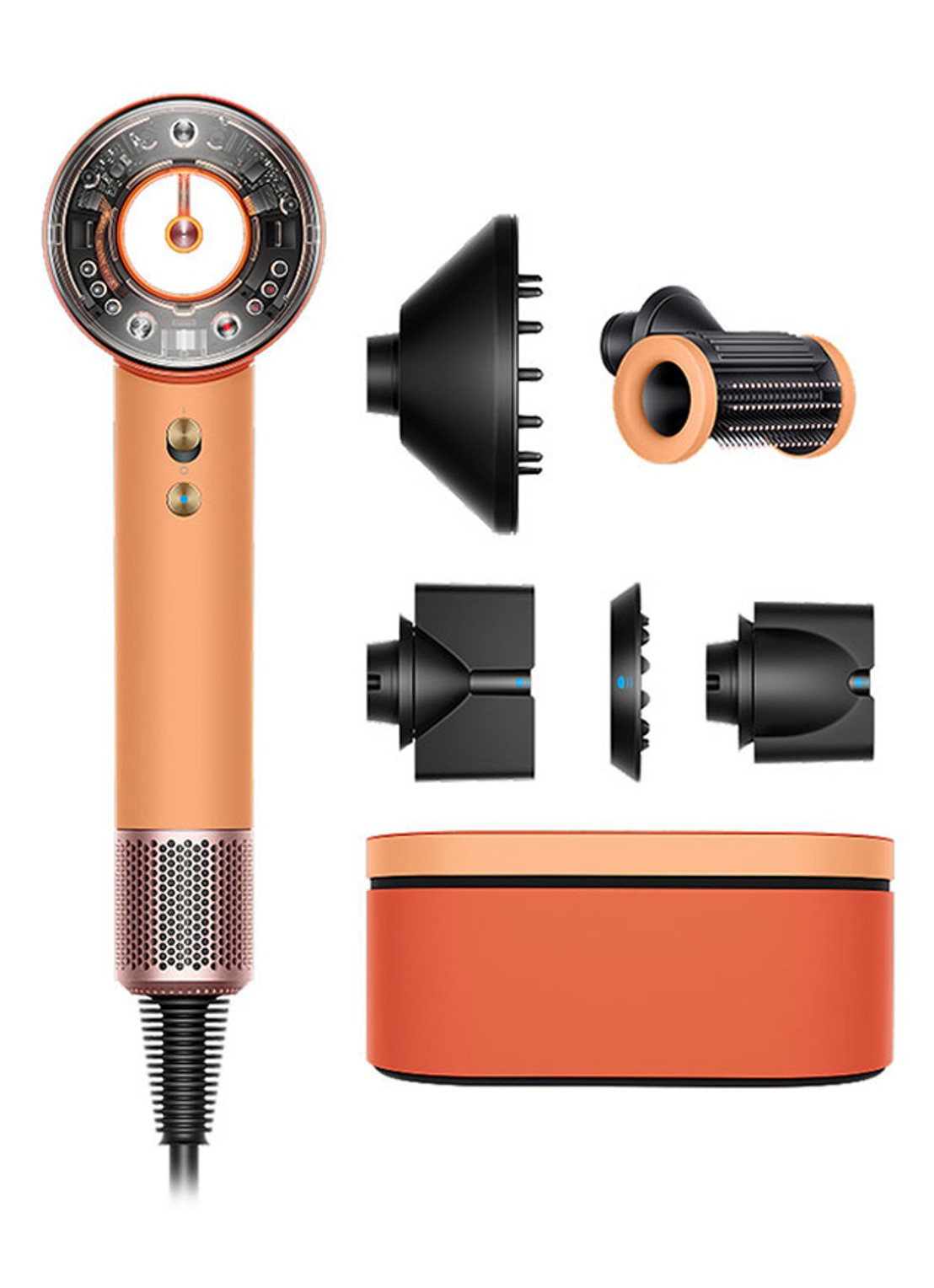 Dyson Supersonic Nural™ föhn Straight + Wavy Ceramic Apricot / Topaz - voorkant 5 undefined