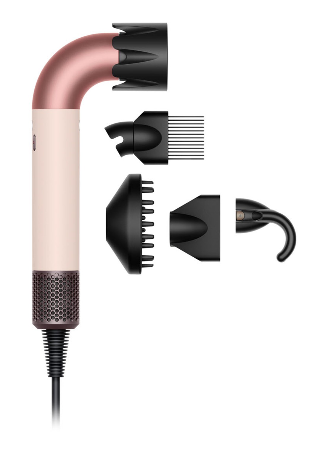 Dyson Supersonic r Föhn Curly+Coily - Ceramic Pink / Rose Gold - voorkant ceramic pink / rose gold