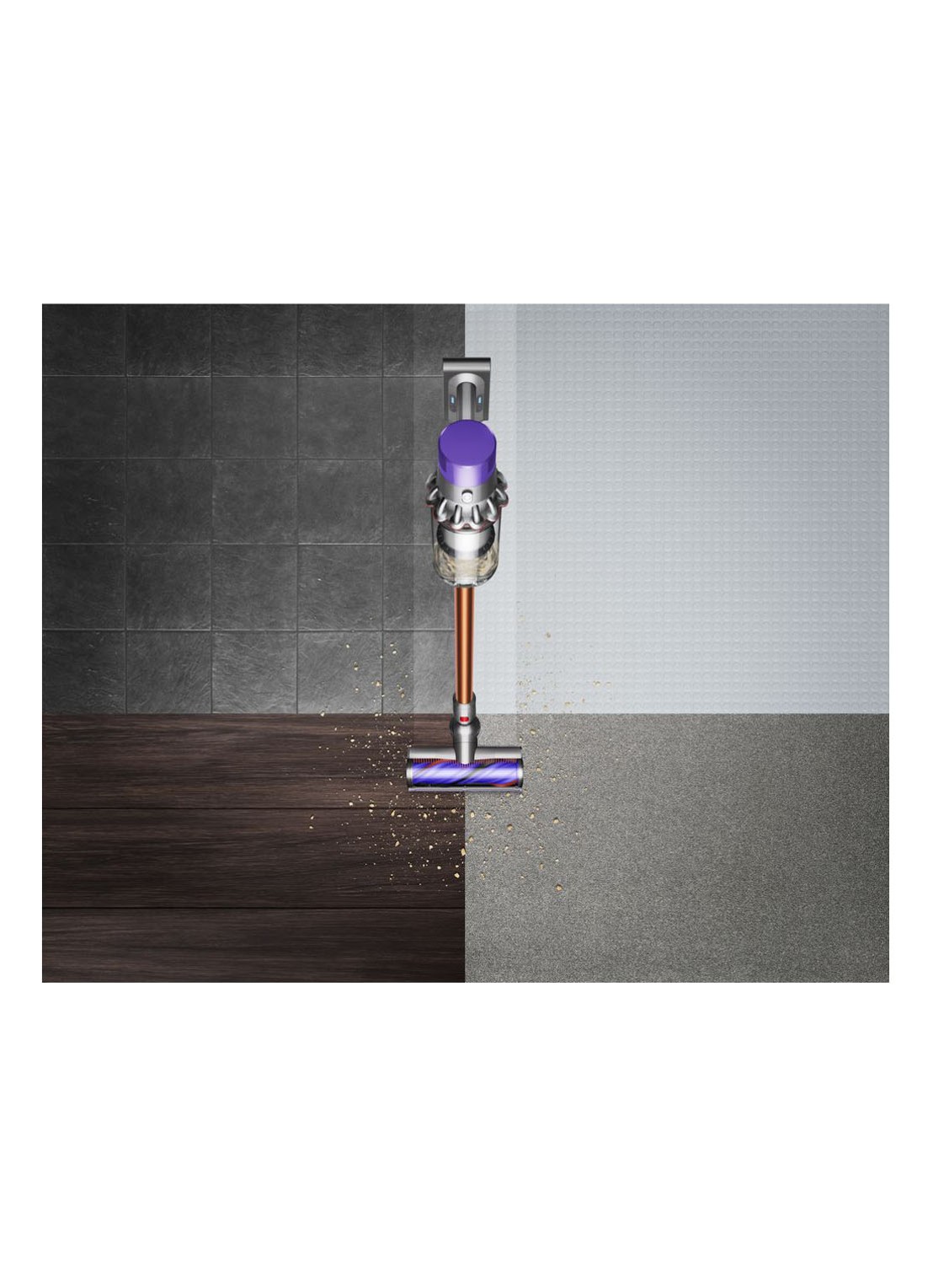 Dyson V10 Absolute snoerloze steelstofzuiger 124,9 cm - koper - detail 3 koper