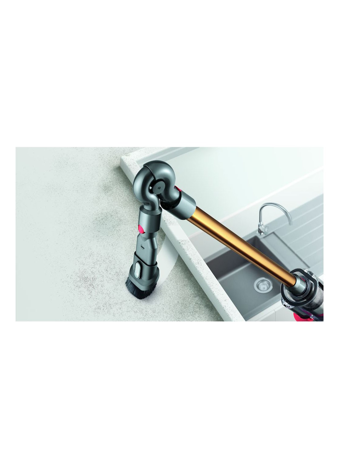 Dyson V11 Absolute Pro snoerloze stofzuiger 128 cm - geel  - detail 3 geel