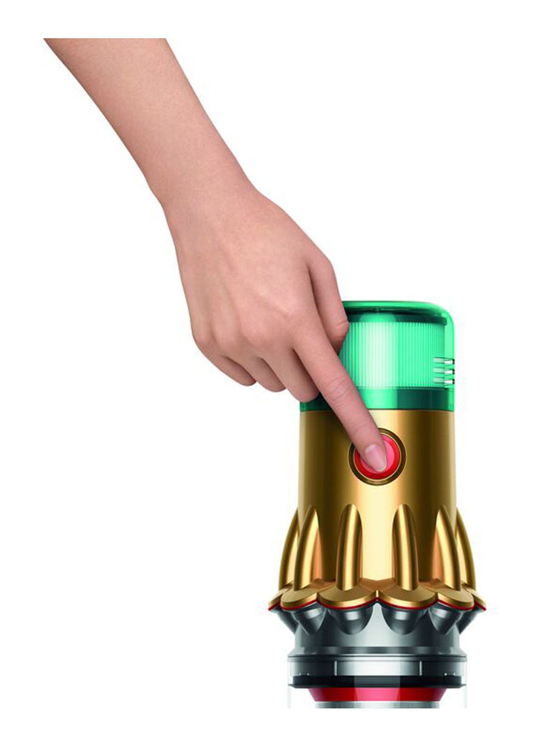 Dyson V12 Detect Slim Absolute steelstofzuiger - detail goud